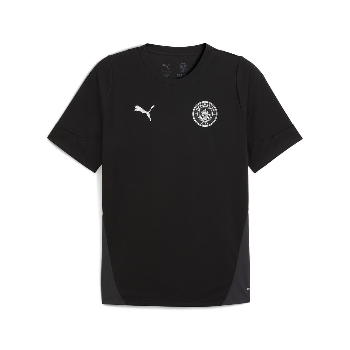 PUMA Manchester City trainingsshirt voor Heren, Zwart/Zilver, Maat S