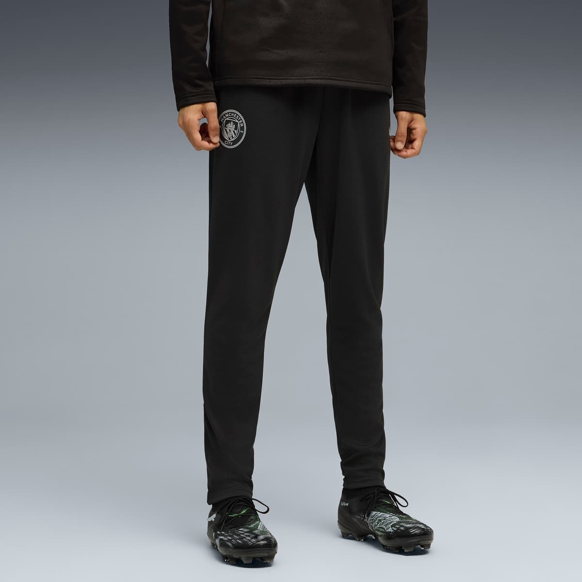 PUMA Manchester City trainingsbroek voor Heren, Zwart/Zilver, Maat M thumbnail 6