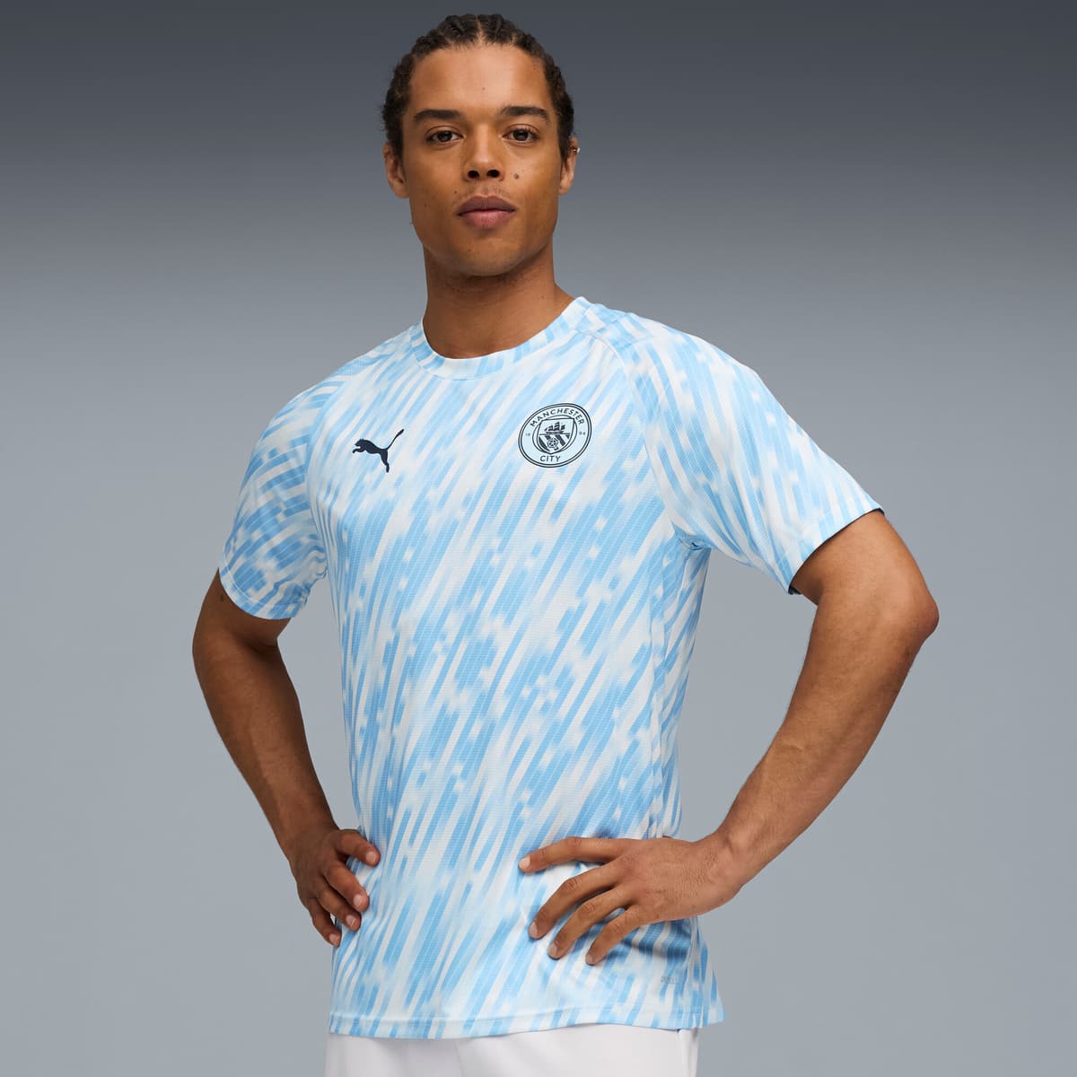 PUMA Manchester City prematch-shirt voor Heren, Zilver, Maat XXL thumbnail 6