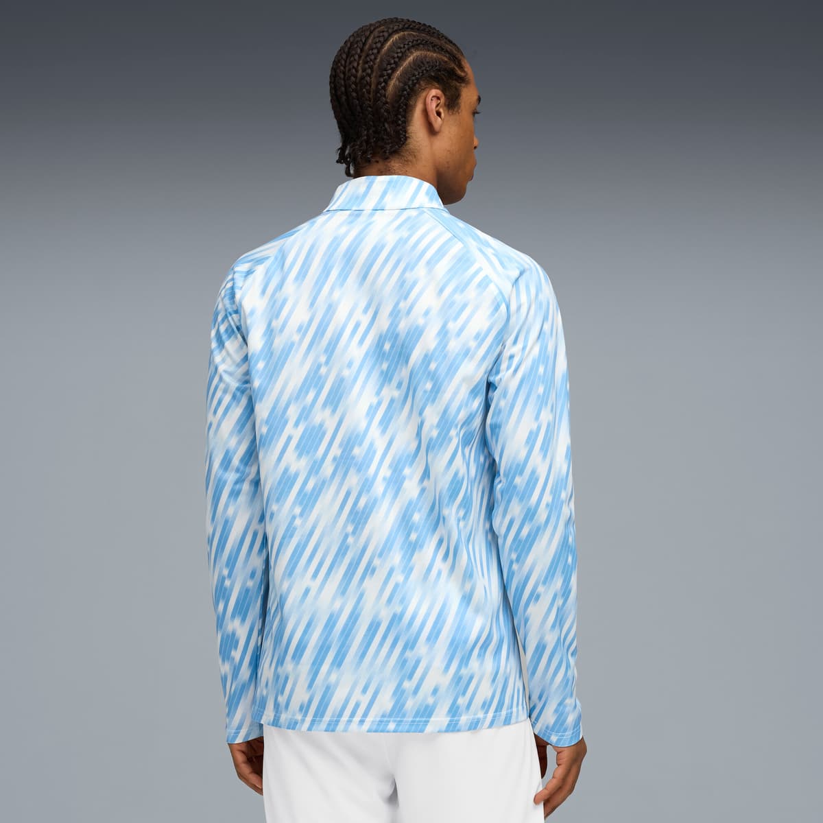 PUMA Manchester City top met kwartrits voor Heren, Zilver, Maat L thumbnail 3