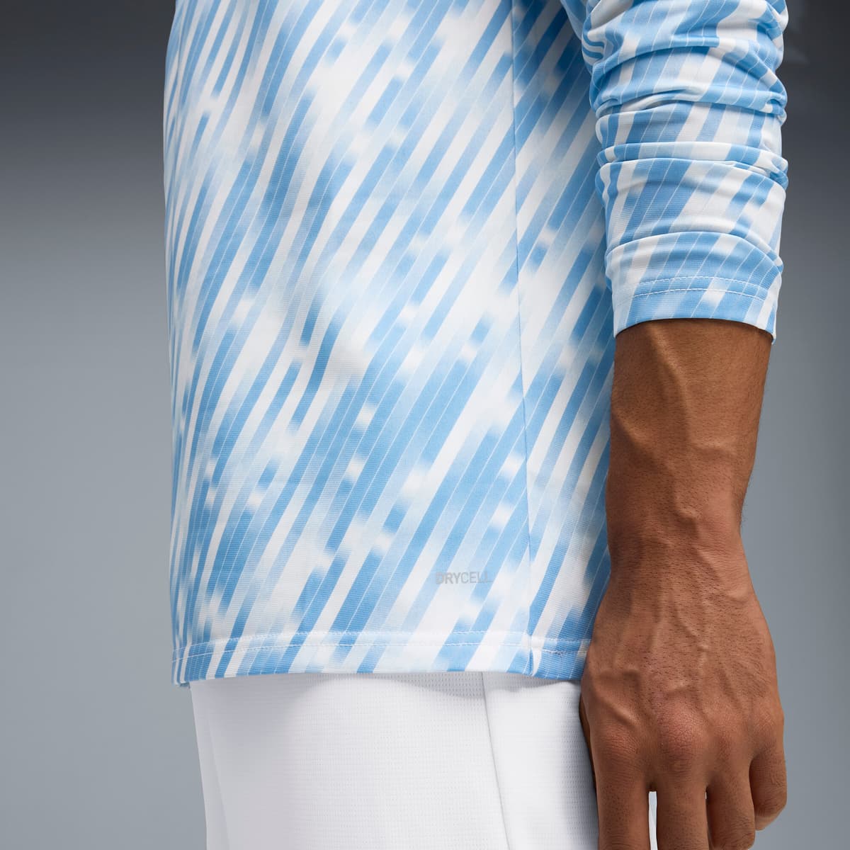 PUMA Manchester City top met kwartrits voor Heren, Zilver, Maat L thumbnail 2