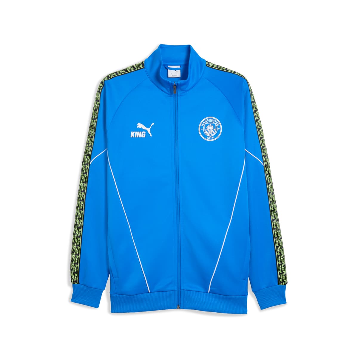 PUMA Manchester City KING Anthem jack voor Heren, Blauw/Groen, Maat L thumbnail 3