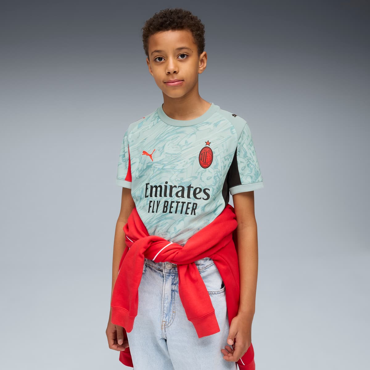 PUMA AC Milan 25/26 keepersshirt, Rood, Maat 13-14Y