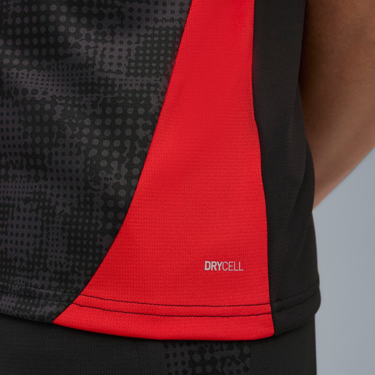 PUMA AC Milan trainingsshirt voor Heren, Zwart/Rood, Maat S thumbnail 2