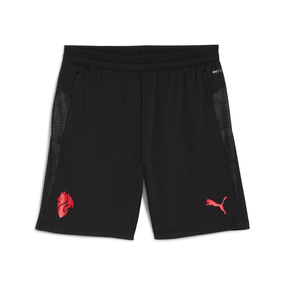 PUMA AC Milan trainingsshort voor Heren, Zwart/Rood, Maat S
