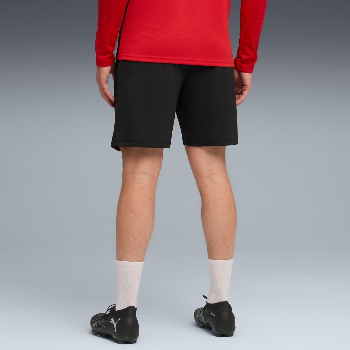 PUMA AC Milan trainingsshort voor Heren, Zwart/Rood, Maat XL thumbnail 3