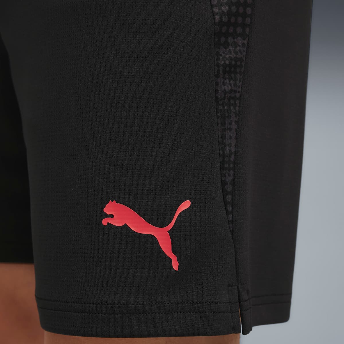 PUMA AC Milan trainingsshort voor Heren, Zwart/Rood, Maat XL thumbnail 2
