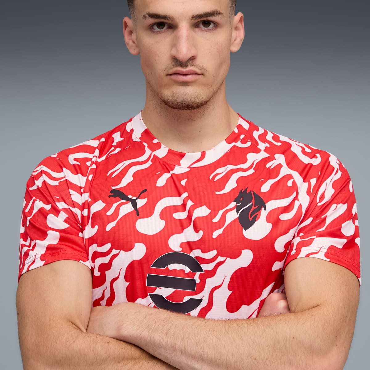 PUMA AC Milan Pre-match shirt voor Heren, Rood/Wit, Maat XXL thumbnail 5