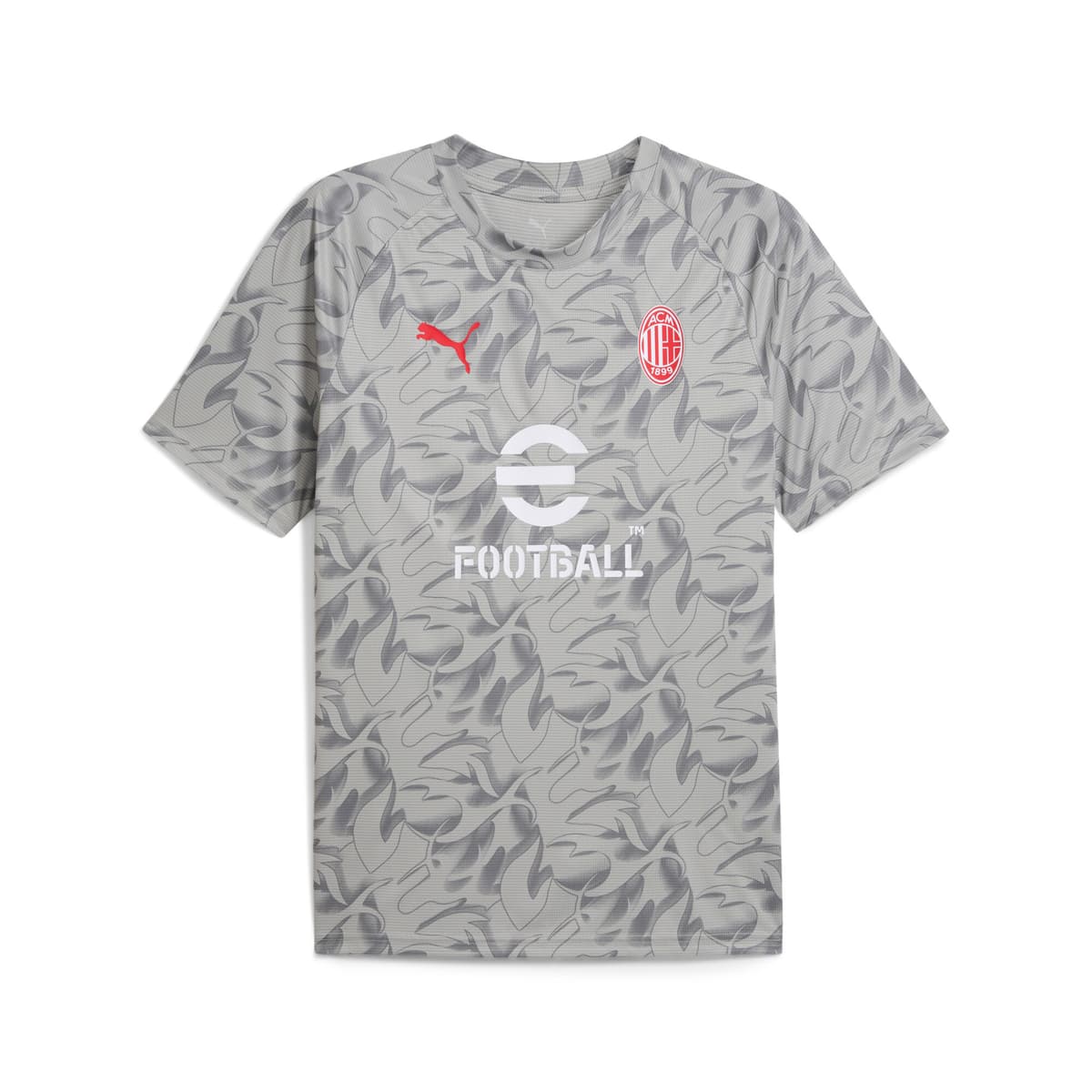 PUMA AC Milan Pre-match shirt voor Heren, Grijs/Wit, Maat L