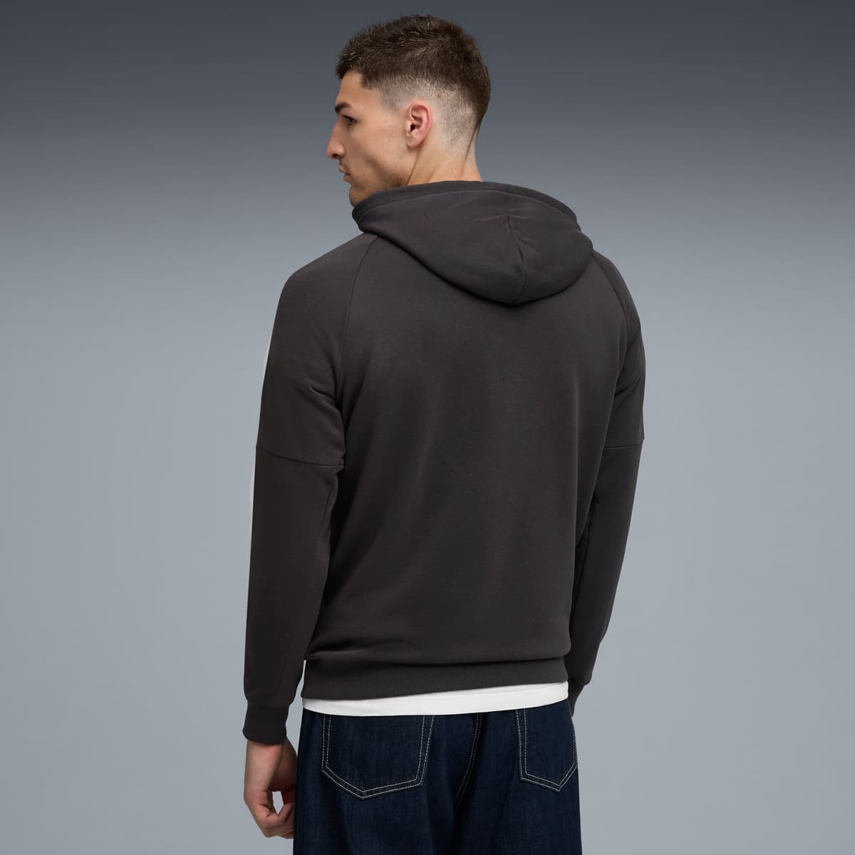 PUMA Borussia Dortmund KING hoodie voor Heren, Grijs/Geel, Maat XXL thumbnail 3