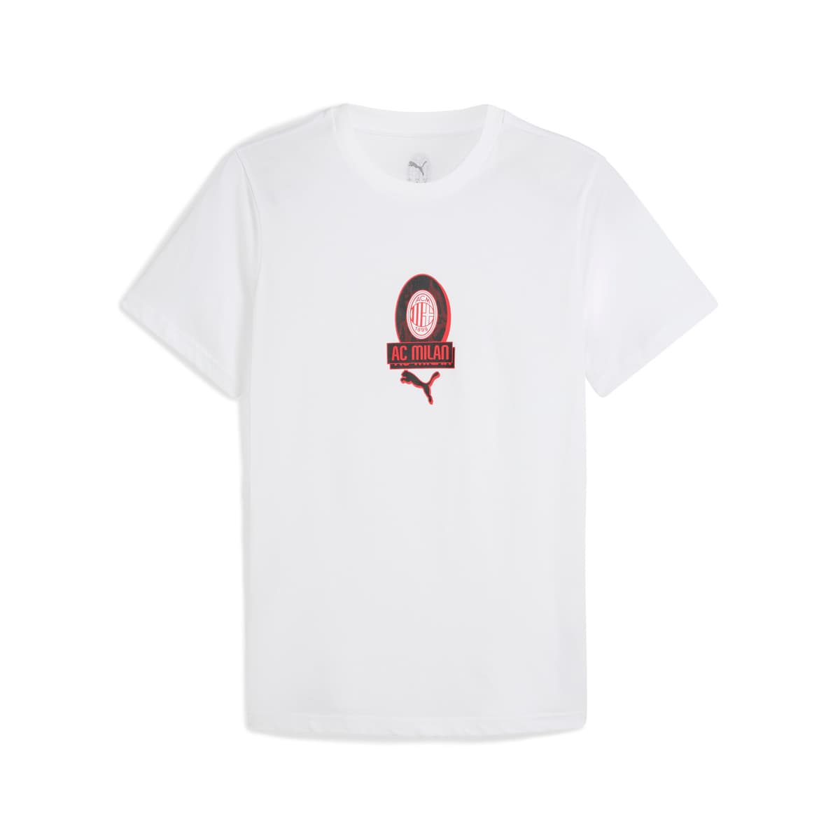 PUMA AC Milan FtblCulture T-shirt voor Heren, Rood/Wit, Maat XS