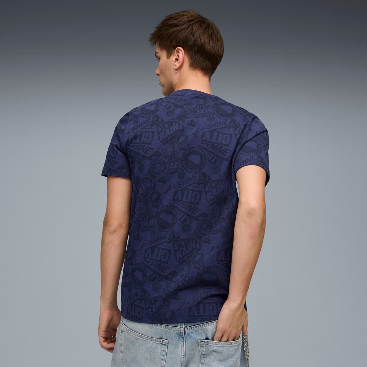 PUMA Manchester City FtblCulture T-shirt met all-over-print voor Heren, Blauw, Maat XL thumbnail 3