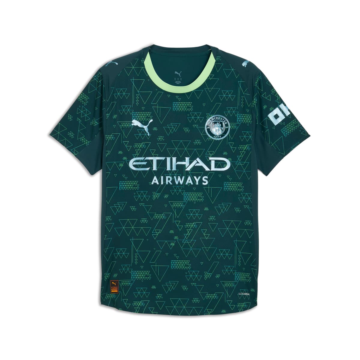 PUMA Manchester City 25/26 Authentic vierde shirt voor Heren, Groen, Maat S