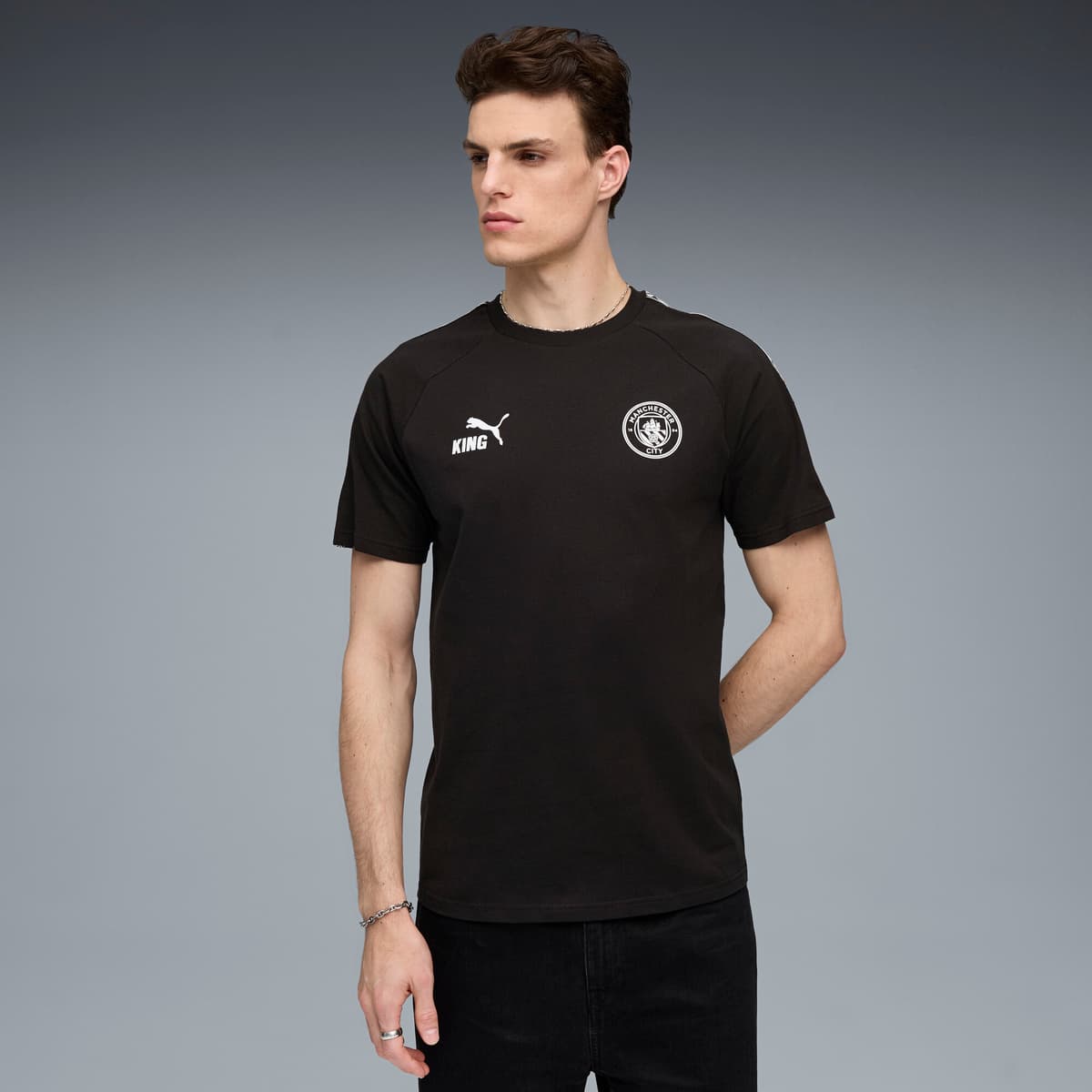 PUMA Manchester City KING T-shirt voor Heren, Zwart, Maat S thumbnail 6