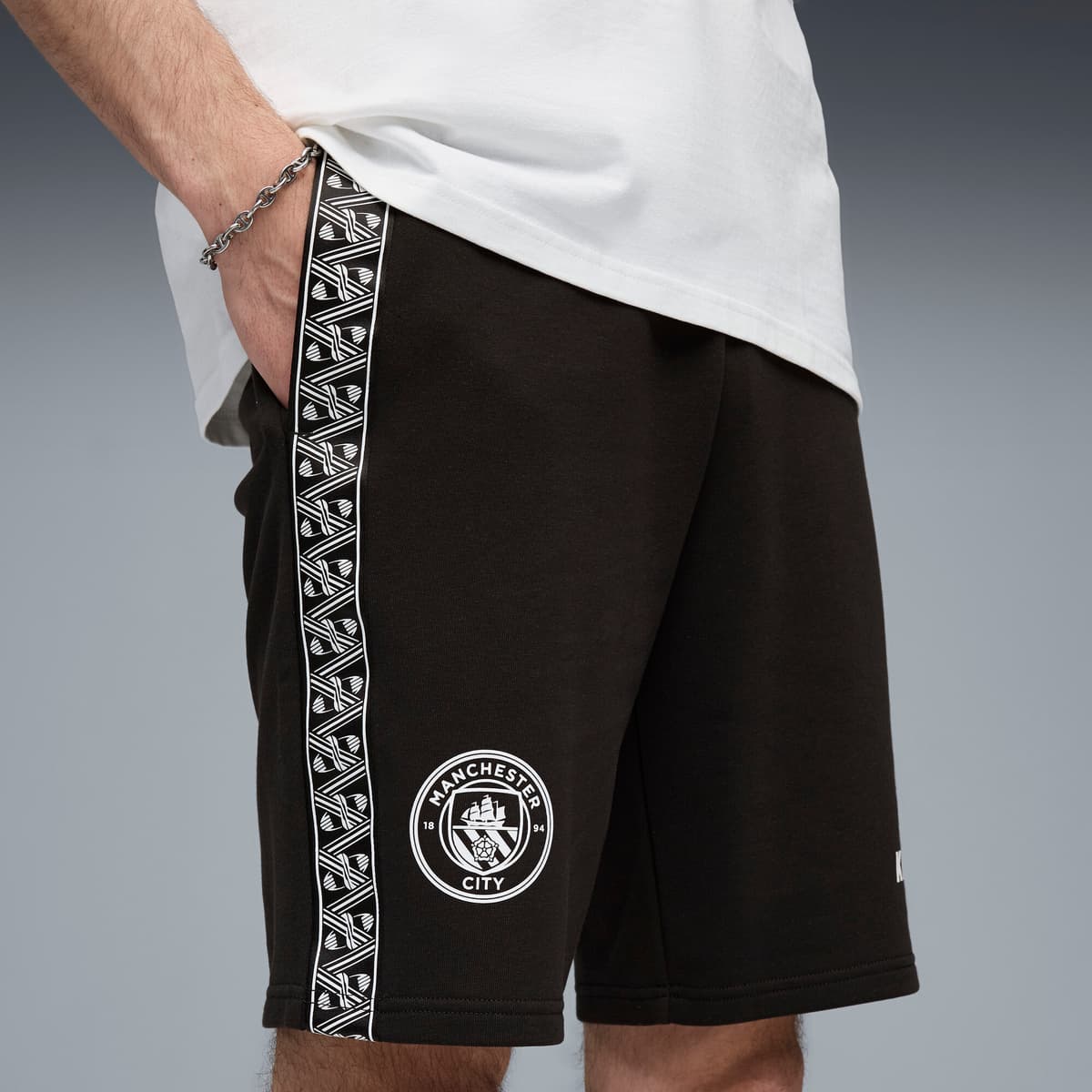 PUMA Manchester City KING sweatshort voor Heren, Zwart, Maat XS thumbnail 5