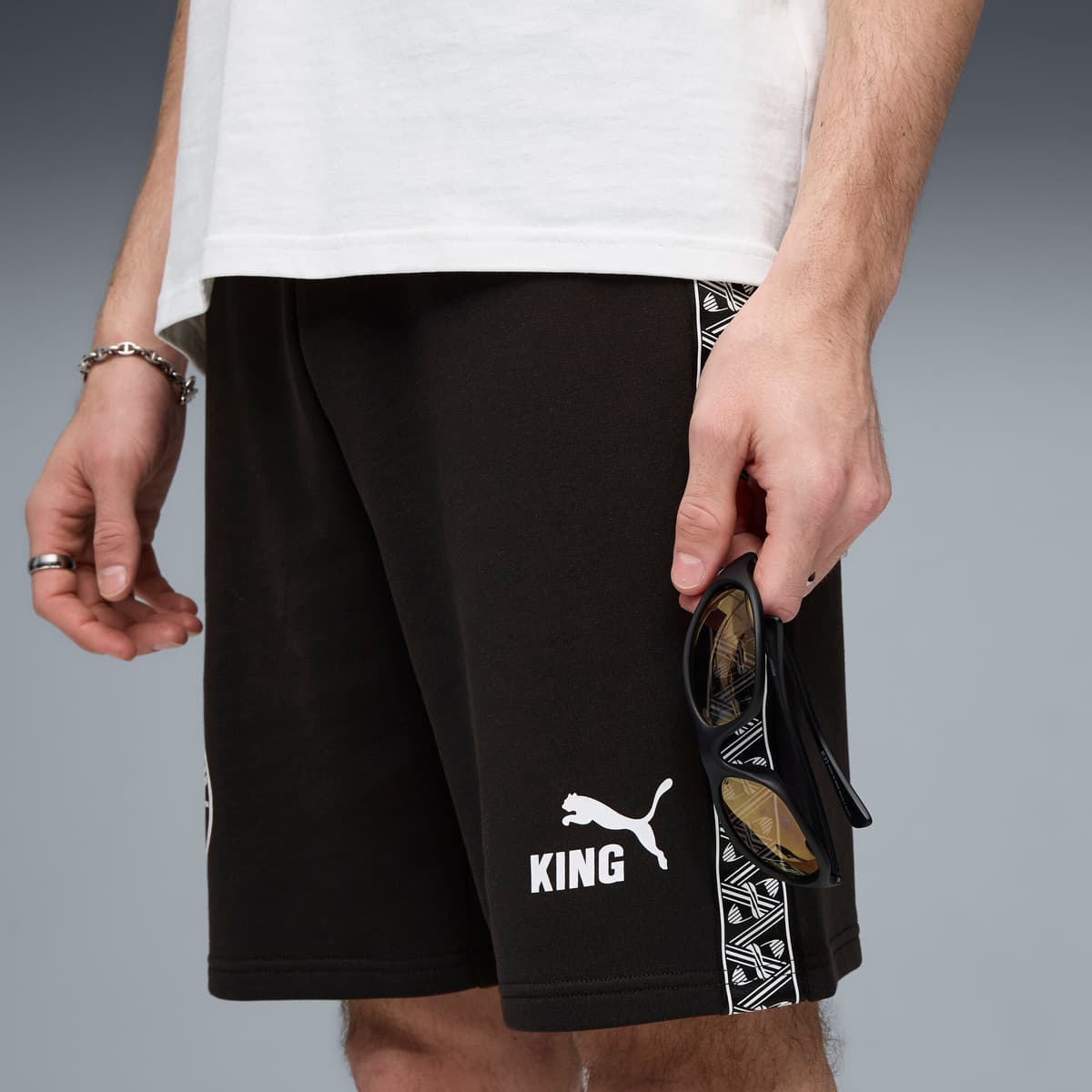 PUMA Manchester City KING sweatshort voor Heren, Zwart, Maat XS thumbnail 2