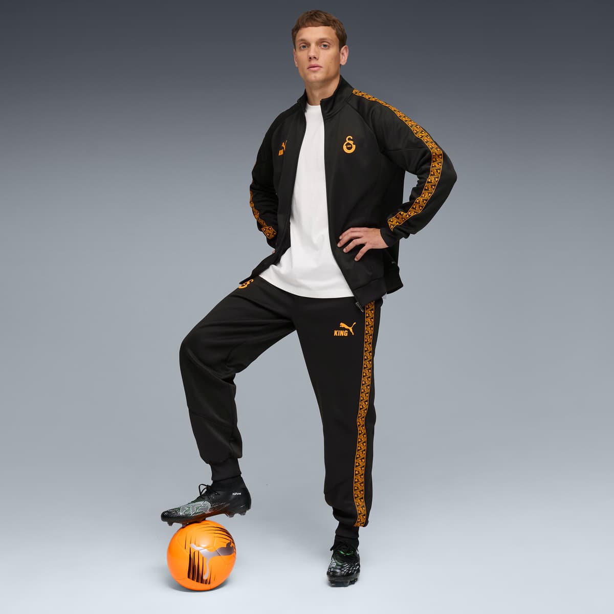 PUMA Galatasaray SK KING Anthem broek voor Heren, Zwart, Maat XXL thumbnail 4