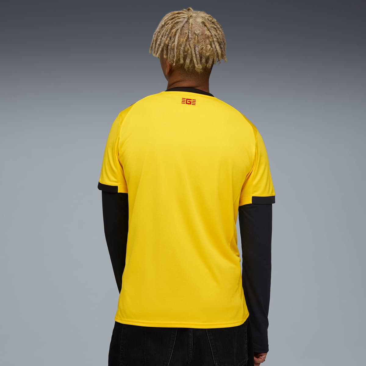 PUMA Girona FC 25/26 uitshirt voor Heren, Rood/Geel, Maat XL thumbnail 3