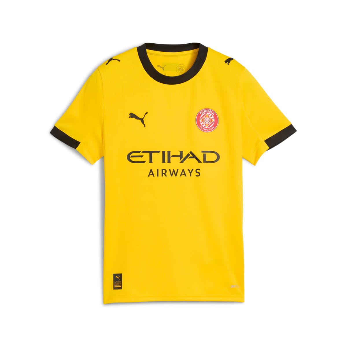 PUMA Girona FC 25/26 uitshirt, Rood/Geel, Maat 9-10Y thumbnail 3