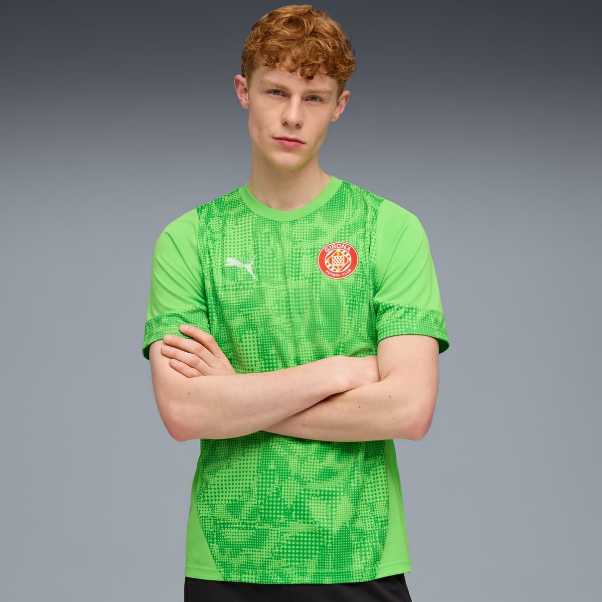 PUMA Girona FC Trainingsshirt voor Heren, Groen, Maat M thumbnail 4