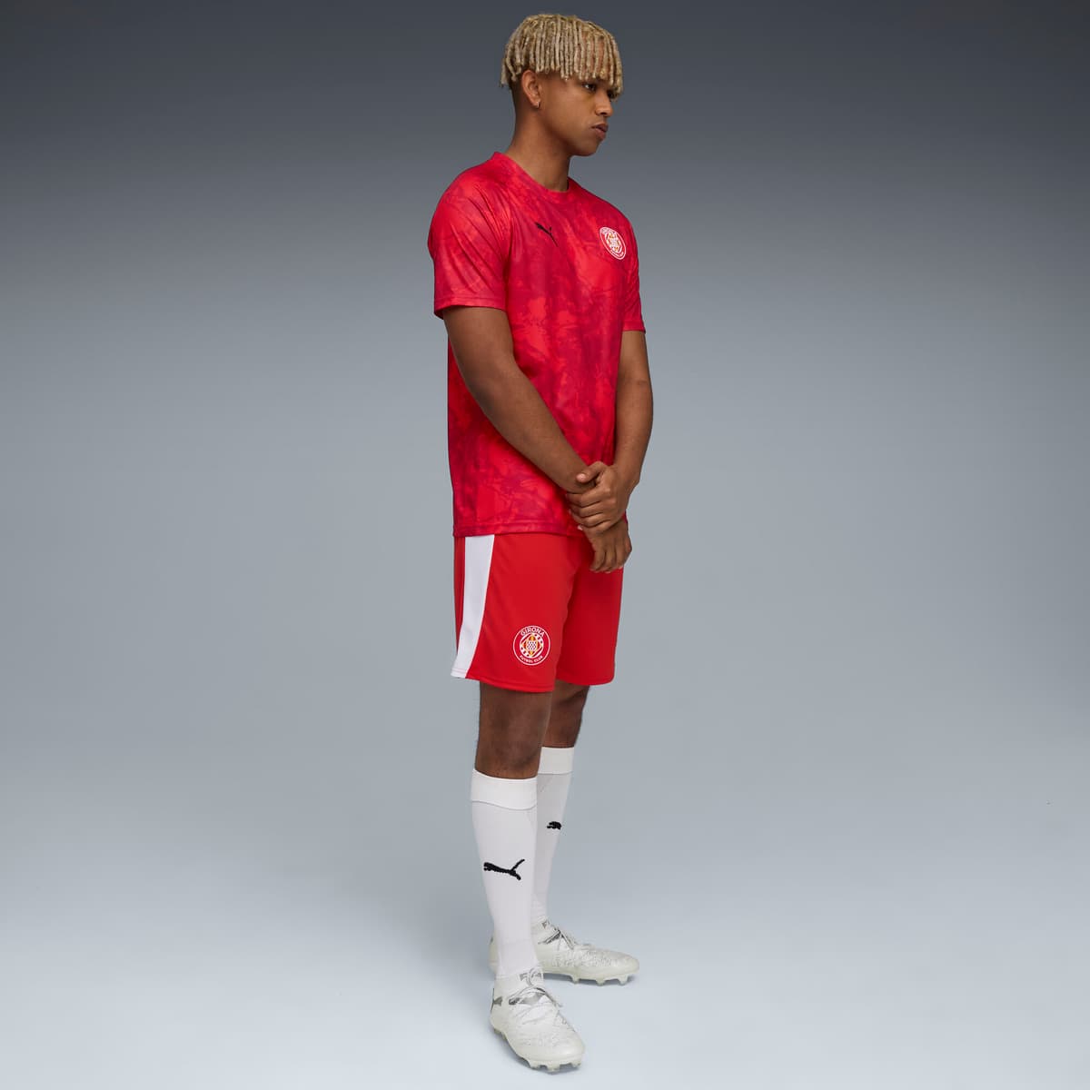 PUMA Girona FC Pre-match shirt voor Heren, Zwart/Rood, Maat XL thumbnail 2