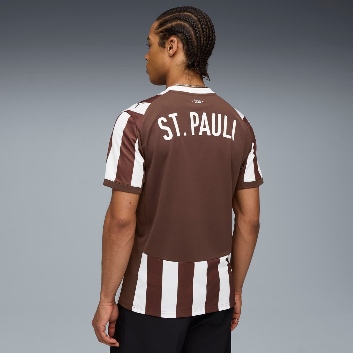PUMA FC St. Pauli 25/26 thuisshirt voor Heren, Wit/Bruin, Maat S thumbnail 3