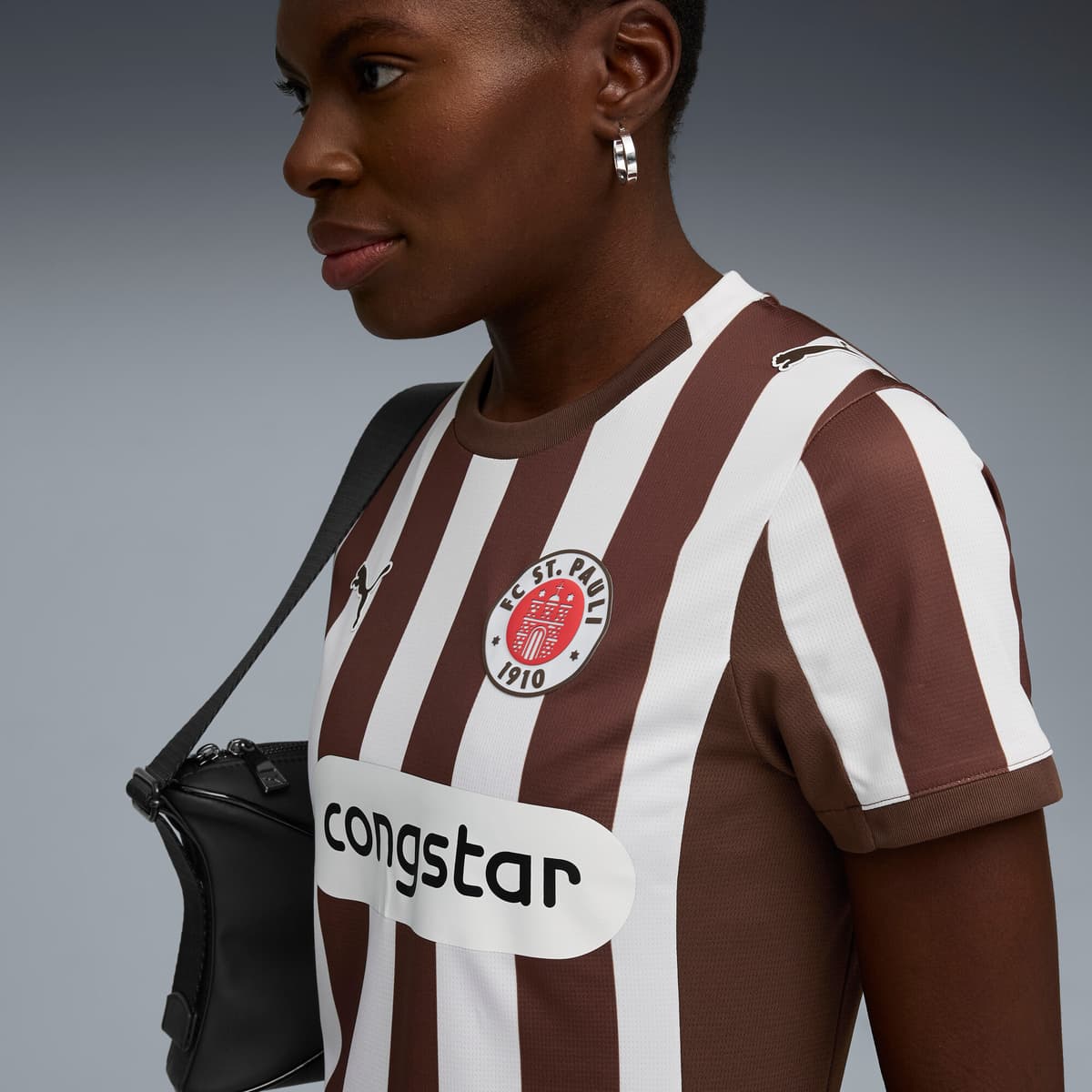 PUMA FC St. Pauli 25/26 thuisshirt voor Dames, Wit/Bruin, Maat XXL thumbnail 5