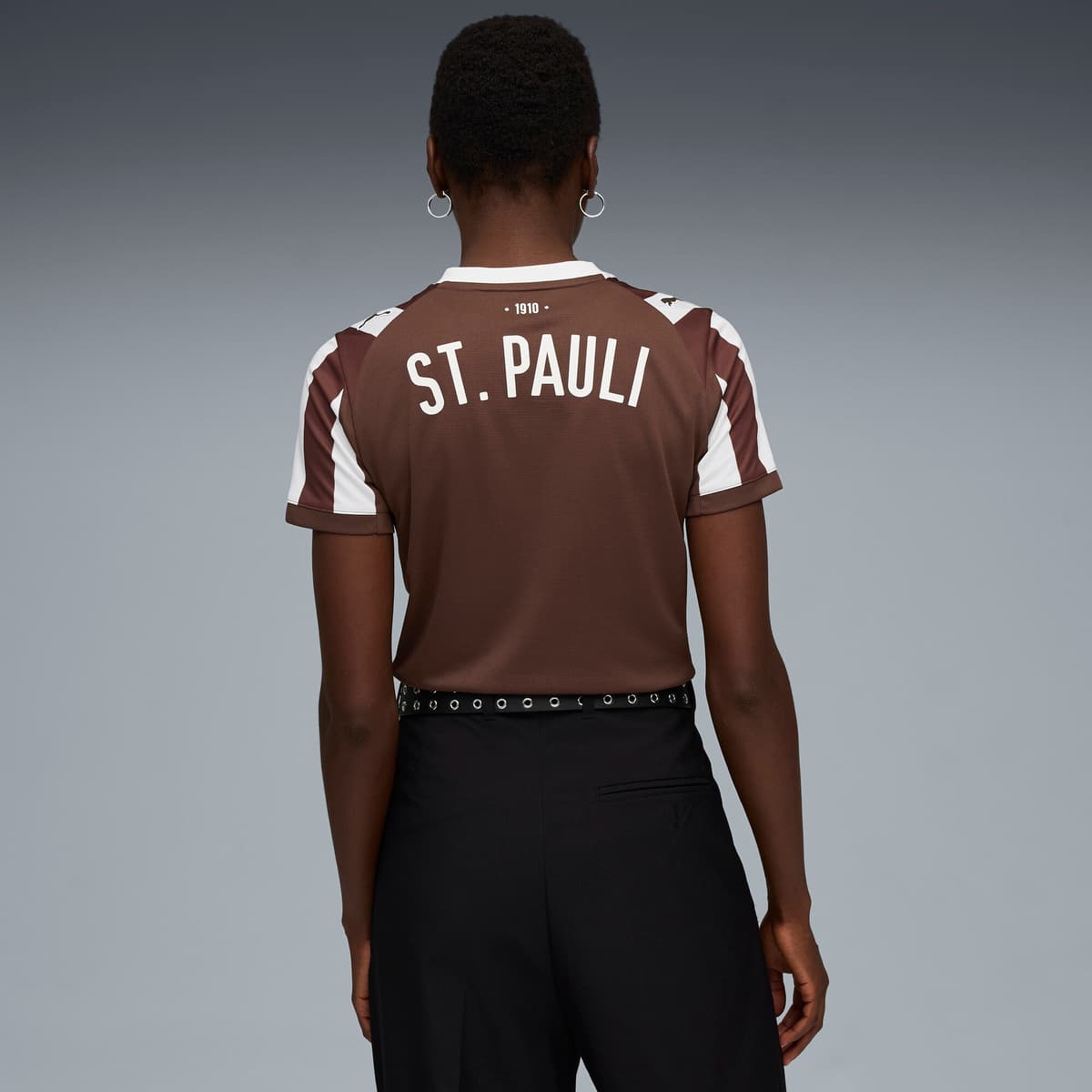 PUMA FC St. Pauli 25/26 thuisshirt voor Dames, Wit/Bruin, Maat XXL thumbnail 3