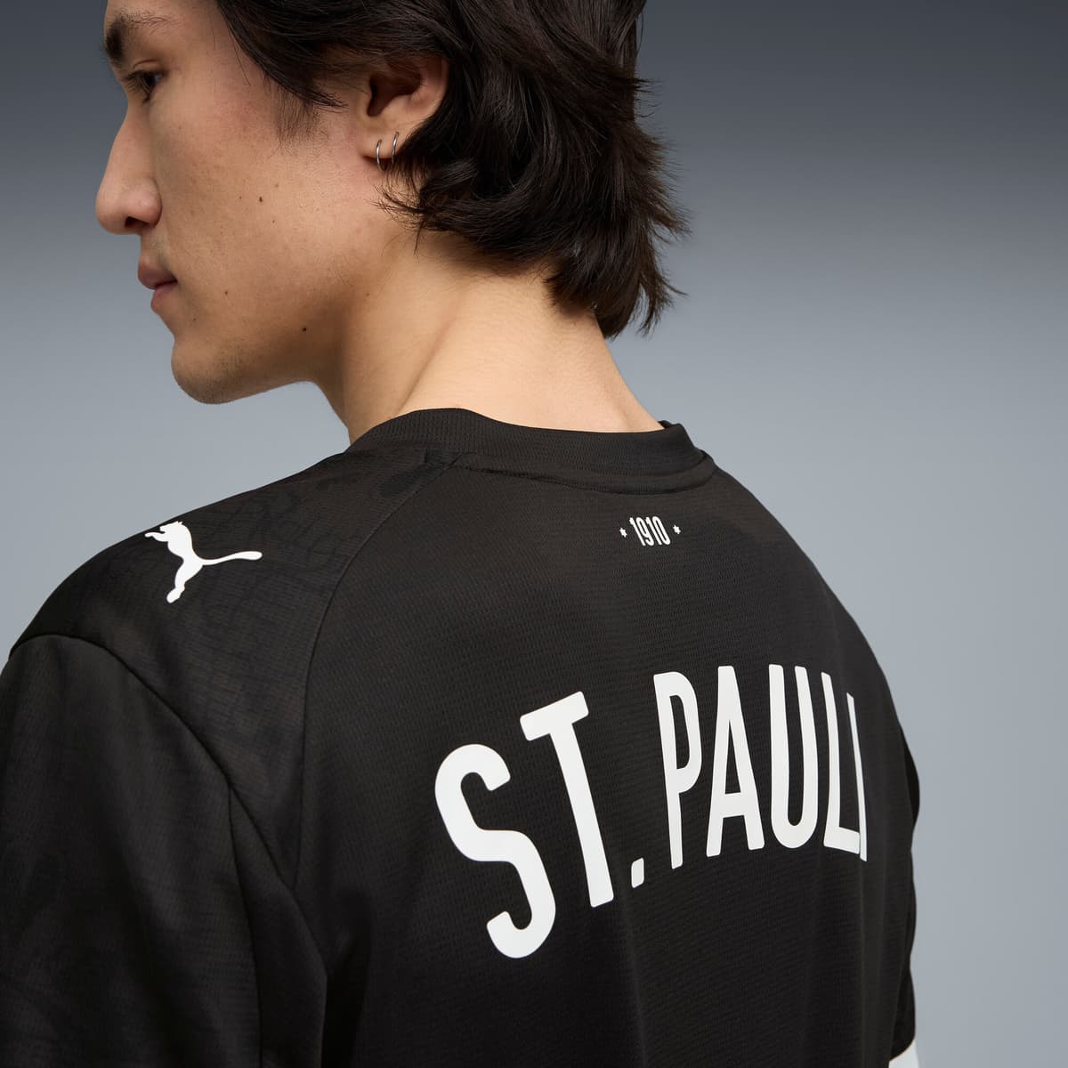 PUMA FC St. Pauli 25/26 derde shirt voor Heren, Zwart/Wit, Maat S thumbnail 5