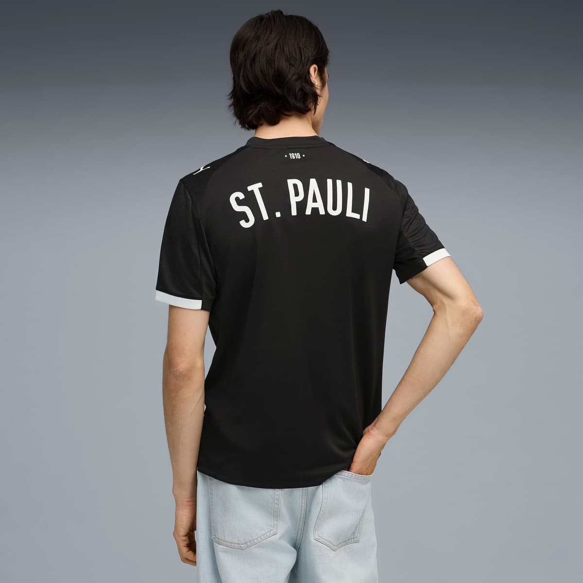 PUMA FC St. Pauli 25/26 derde shirt voor Heren, Zwart/Wit, Maat S thumbnail 3