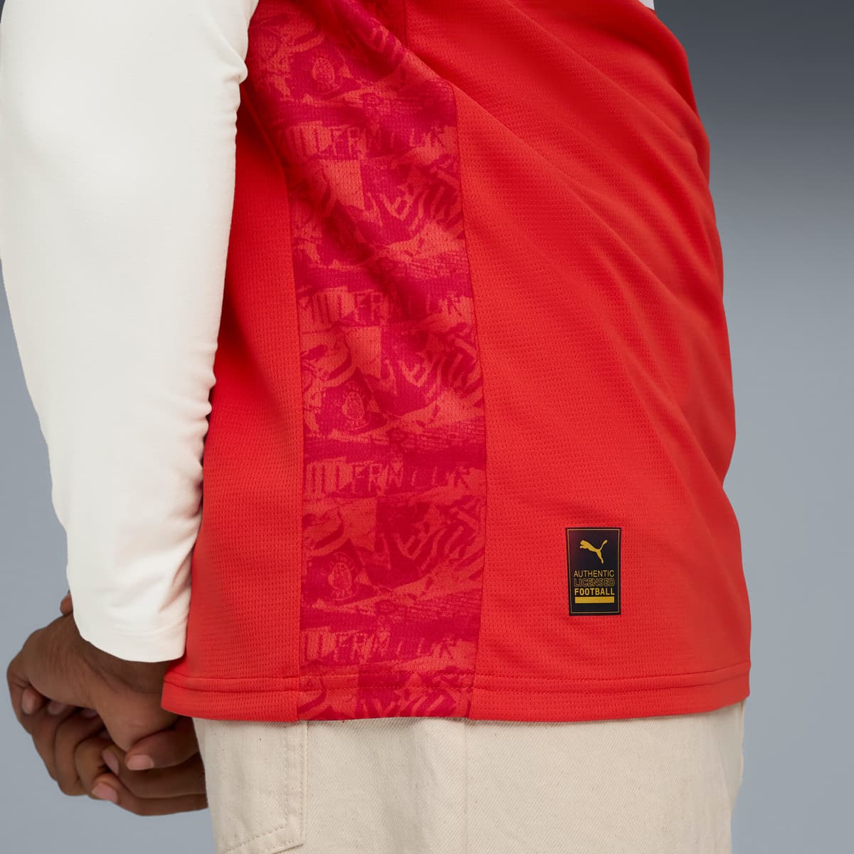 PUMA FC St. Pauli 25/26 vierde shirt voor Heren, Rood/Wit, Maat XS thumbnail 2