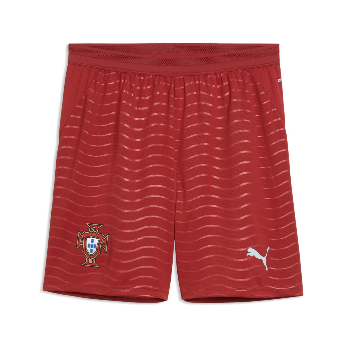PUMA Portugal 2026 short voor Heren, Groen/Rood, Maat L