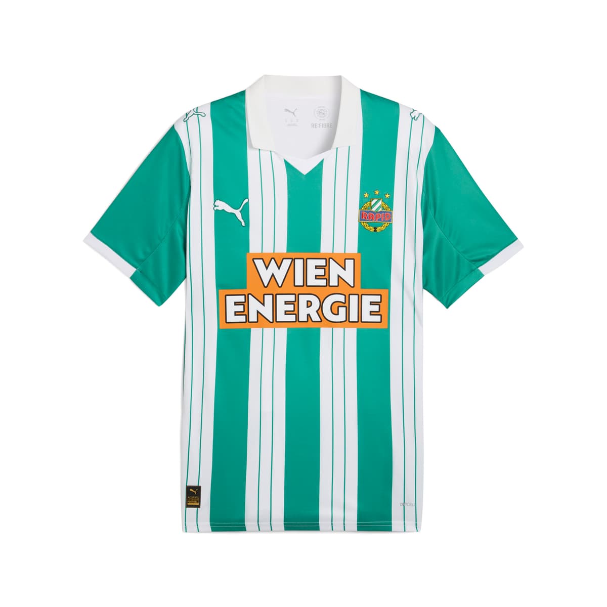 PUMA SK Rapid Wien 25/26 thuisshirt voor Heren, Groen/Wit, Maat 3XL