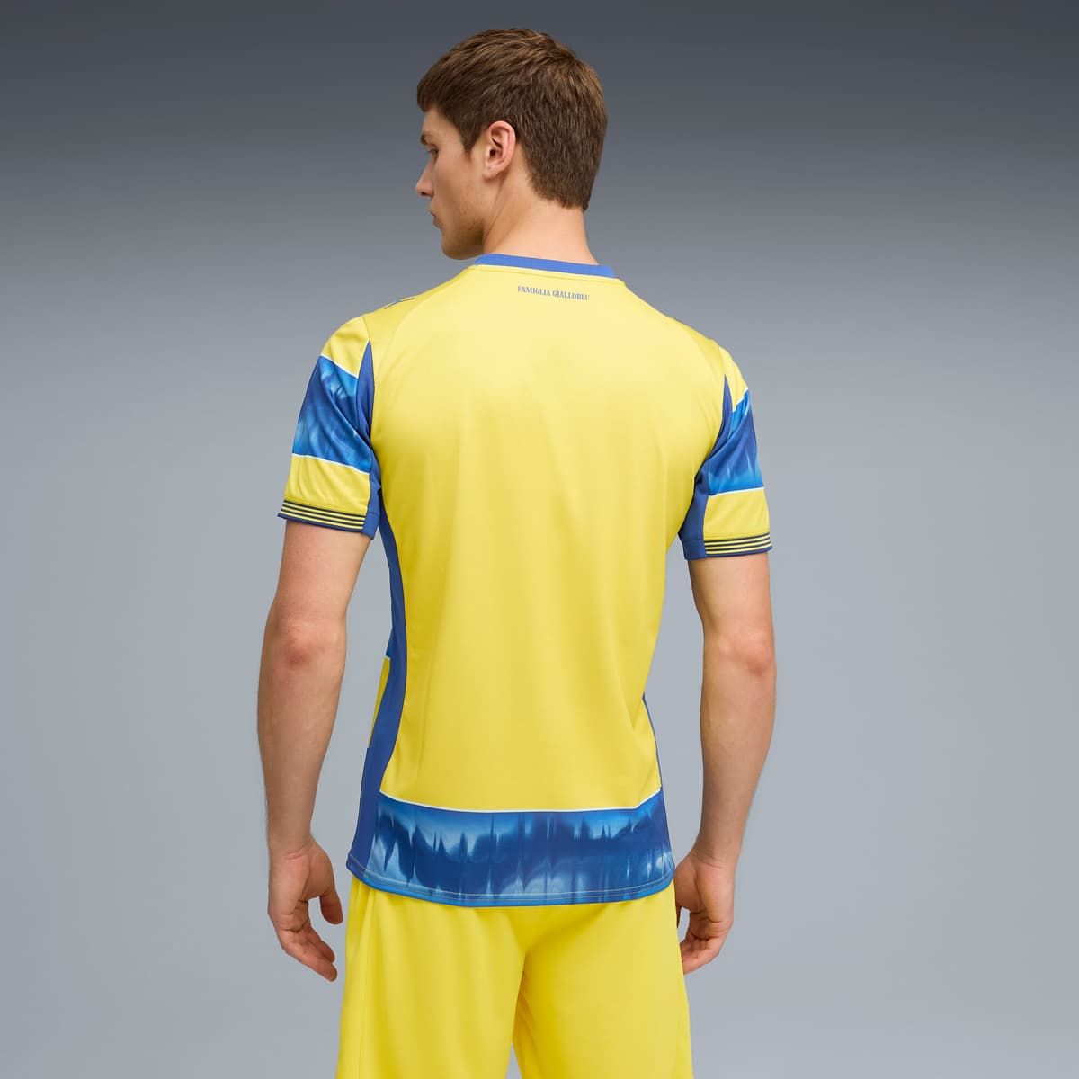 PUMA Parma Calcio uitshirt voor Heren, Blauw/Geel, Maat XS thumbnail 3