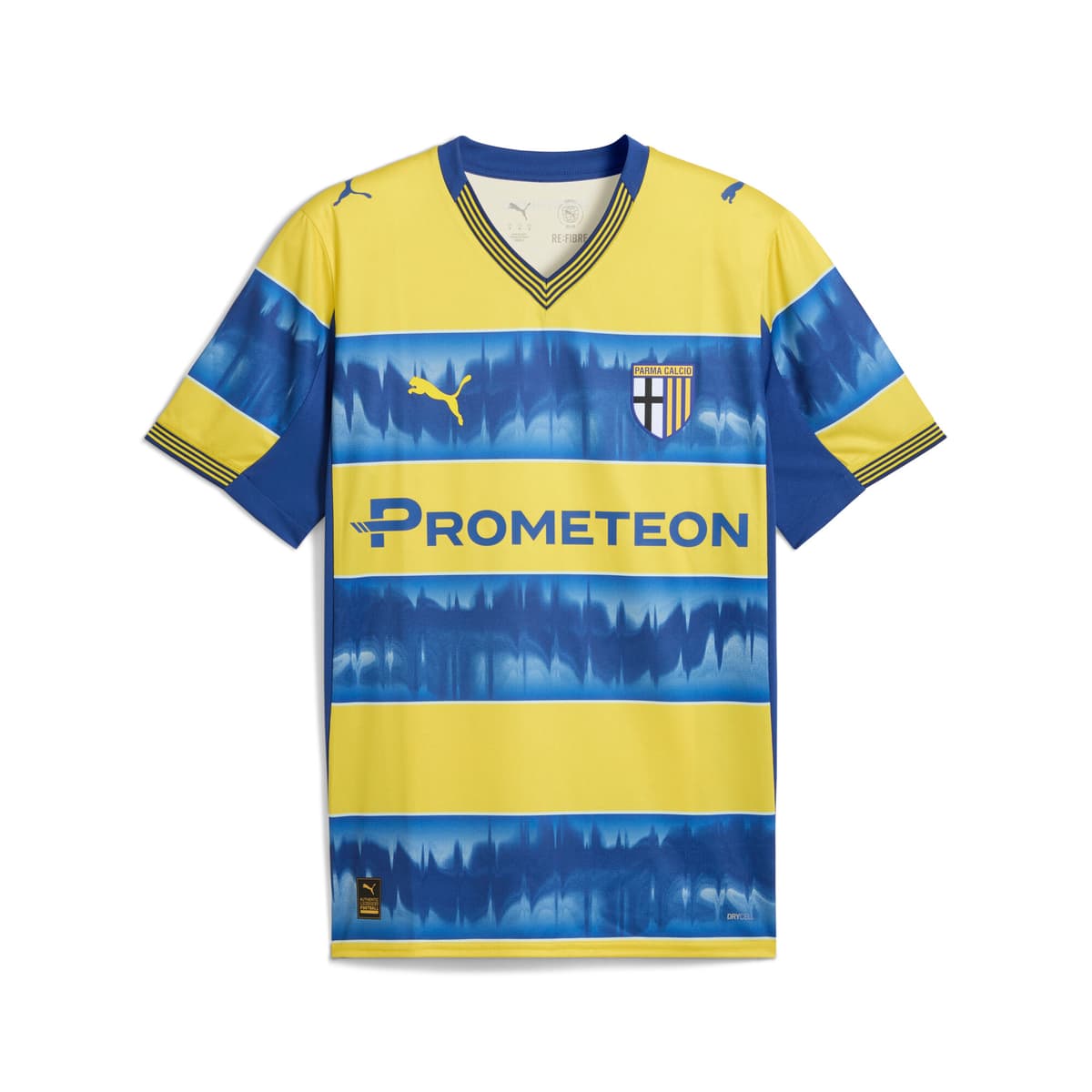 PUMA Parma Calcio uitshirt, Blauw/Geel, Maat 13-14Y