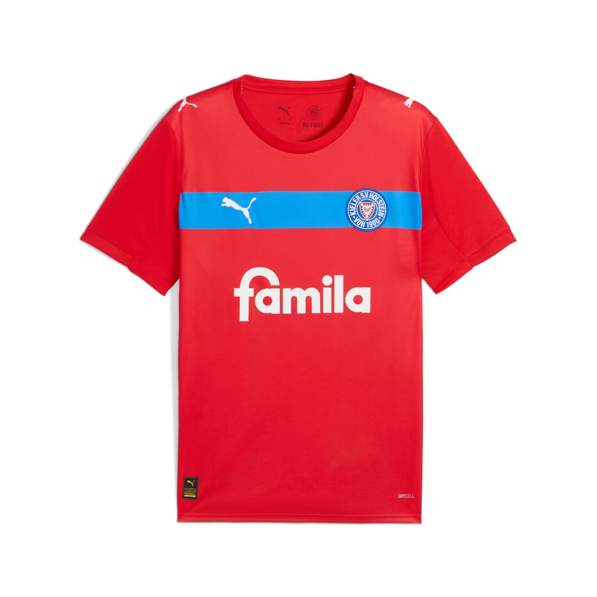 PUMA Holstein Kiel 25/26 uitshirt voor Heren, Blauw/Rood/Wit, Maat XL