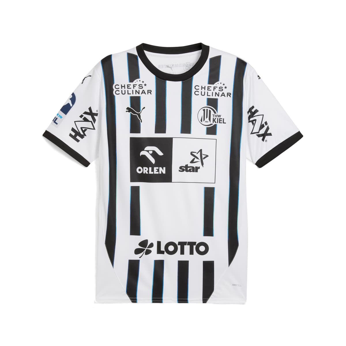PUMA THW Kiel 25/26 thuisshirt voor Heren, Zwart/Wit, Maat M