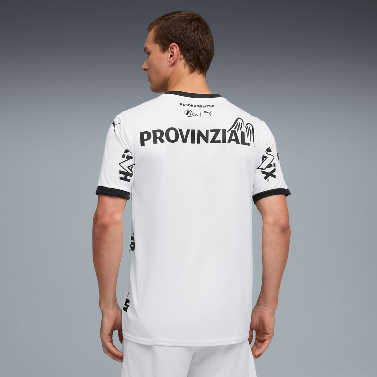 PUMA THW Kiel 25/26 thuisshirt voor Heren, Zwart/Wit, Maat M thumbnail 3
