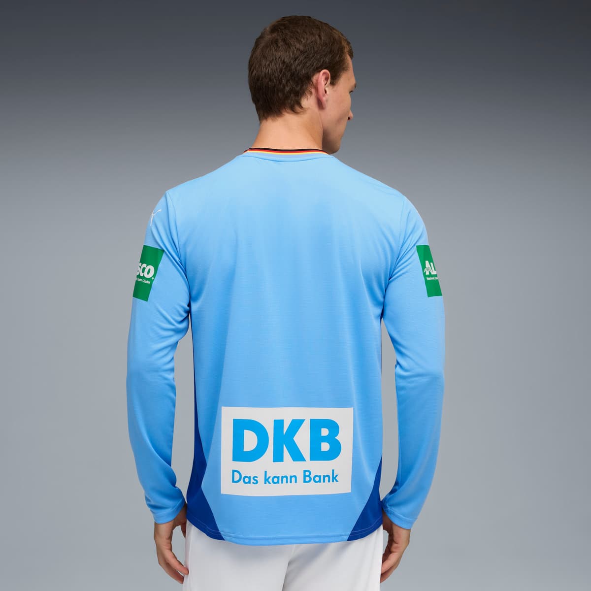 PUMA Duitse handbalbond keepersshirt voor Heren, Blauw, Maat M thumbnail 3