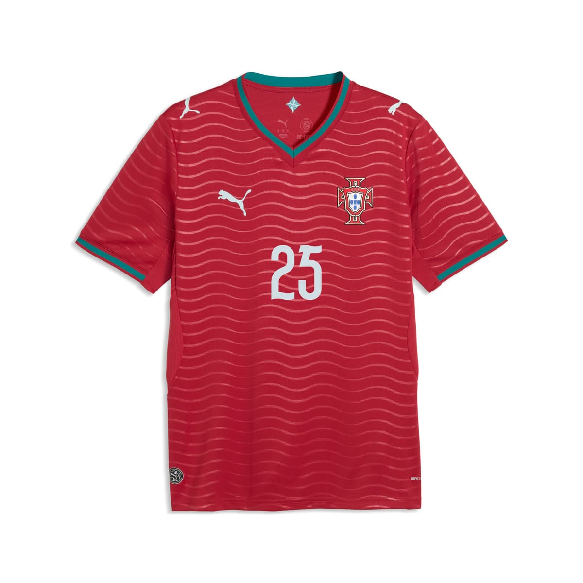 PUMA Portugal 2026 Player thuisshirt voor Heren, Groen/Rood, Maat 3XL