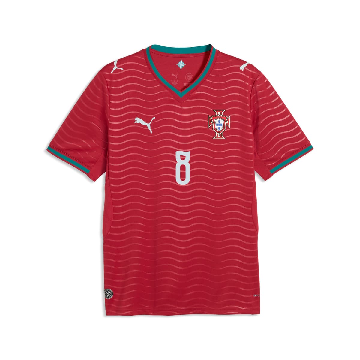 PUMA Portugal 2026 Player thuisshirt voor Heren, Groen/Rood, Maat XXL