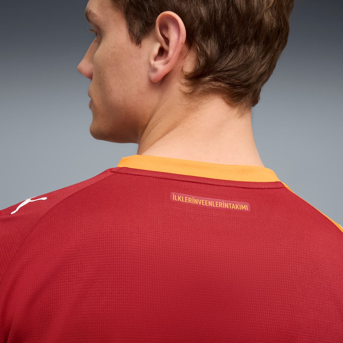 PUMA Galatasaray SK thuisshirt met lange mouwen voor Heren, Rood/Oranje, Maat XS thumbnail 5