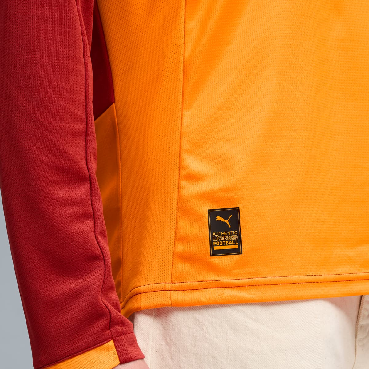 PUMA Galatasaray SK thuisshirt met lange mouwen voor Heren, Rood/Oranje, Maat XS thumbnail 2