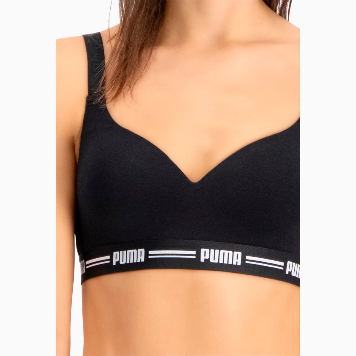 PUMA Top met Padding voor Dames, Zwart, Maat 5