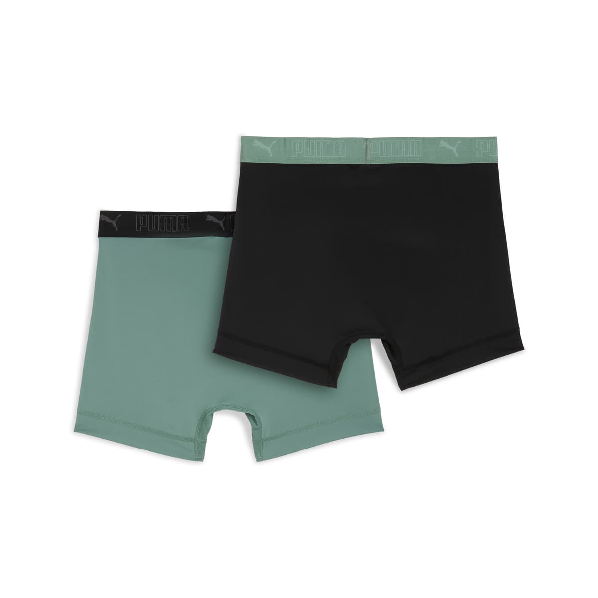 PUMA Sport Boxershorts voor Heren, Groen/Zwart, Maat 5 thumbnail 2