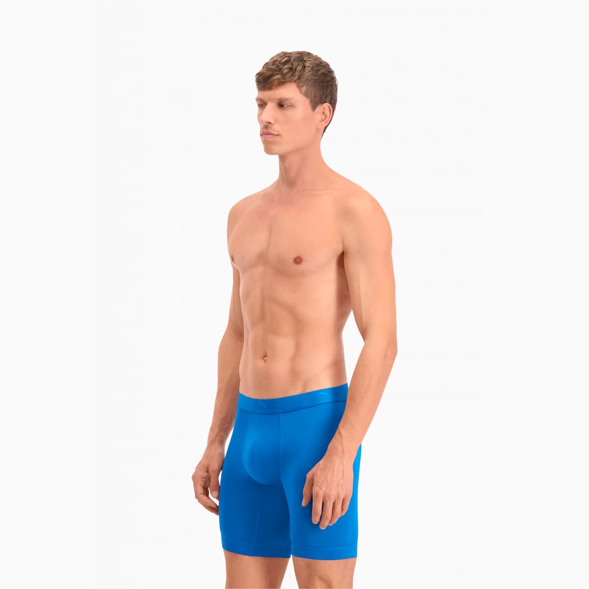 PUMA Sport Lange Boxershorts voor Heren, Blauw, Maat 2 thumbnail 5