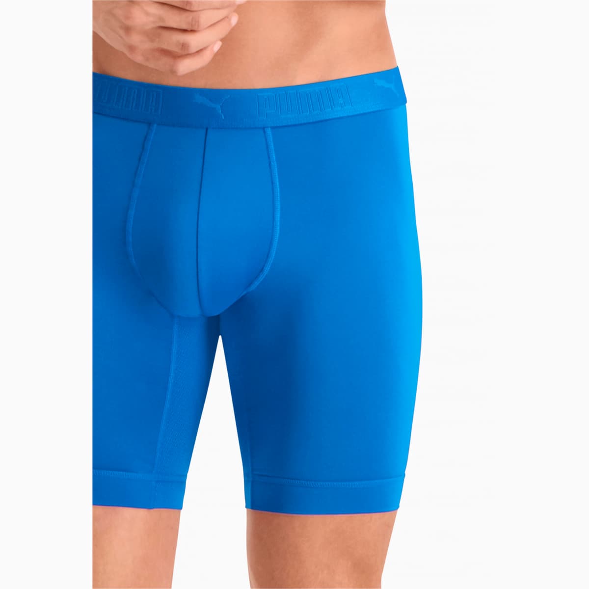 PUMA Sport Lange Boxershorts voor Heren, Blauw, Maat 2 thumbnail 4