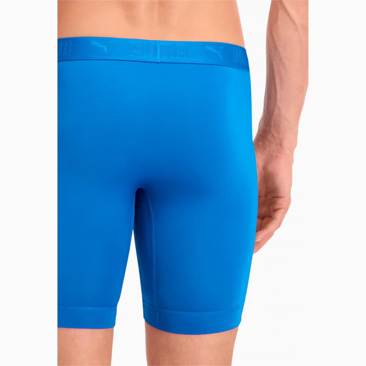 PUMA Sport Lange Boxershorts voor Heren, Blauw, Maat 2 thumbnail 3