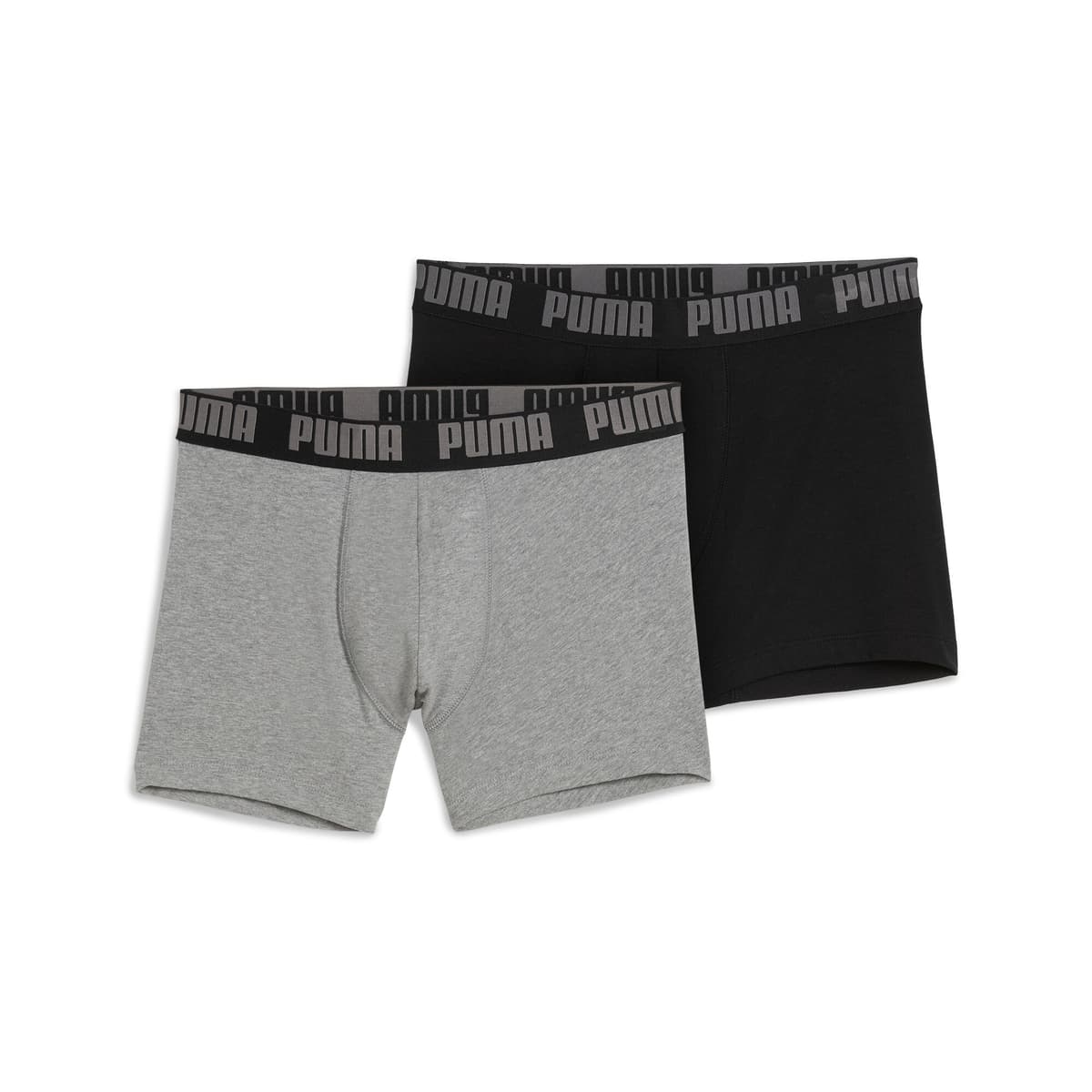 PUMA boxershort voor Heren, Zwart/Grijs, Maat 3 thumbnail 4