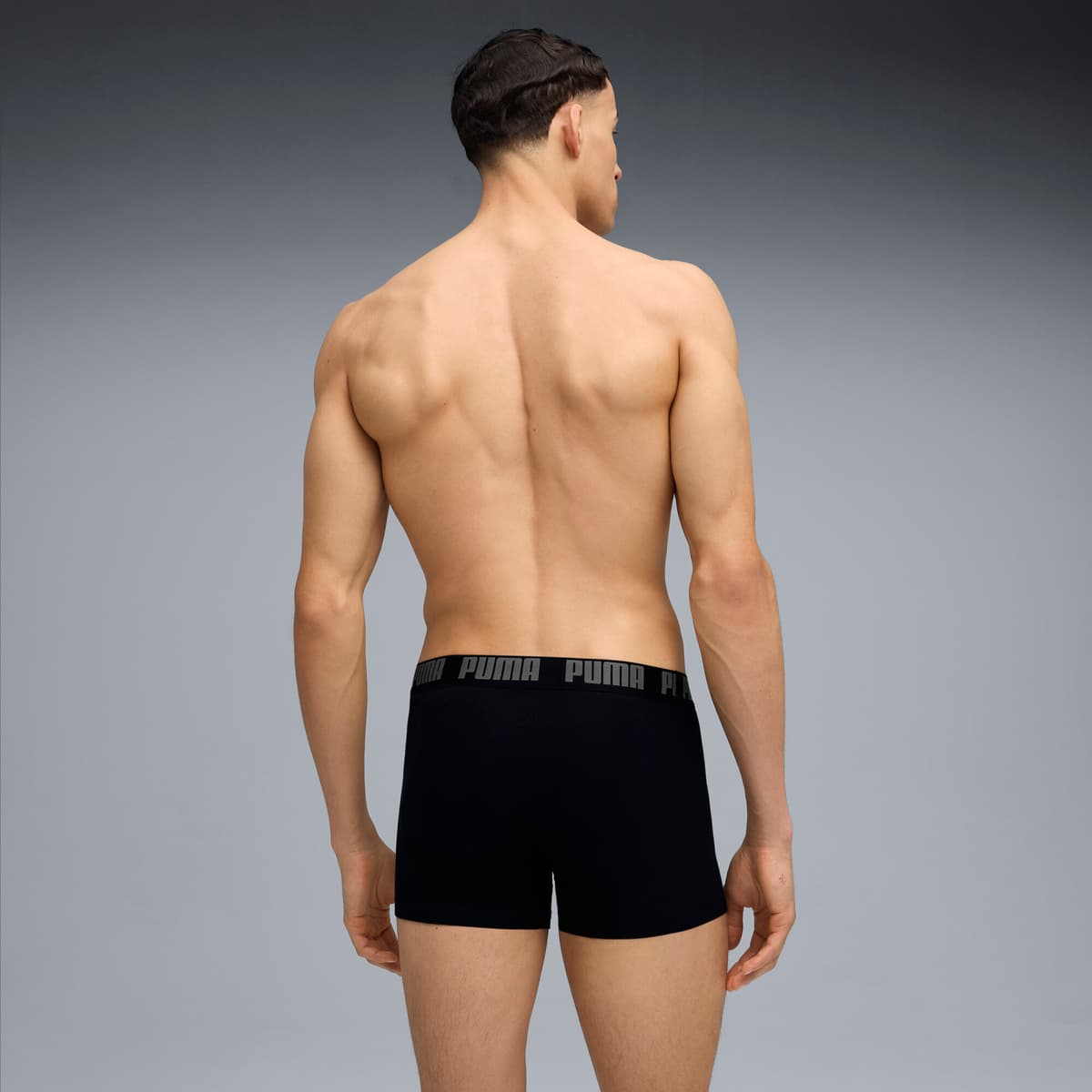 PUMA boxershort voor Heren, Zwart/Grijs, Maat 3 thumbnail 3
